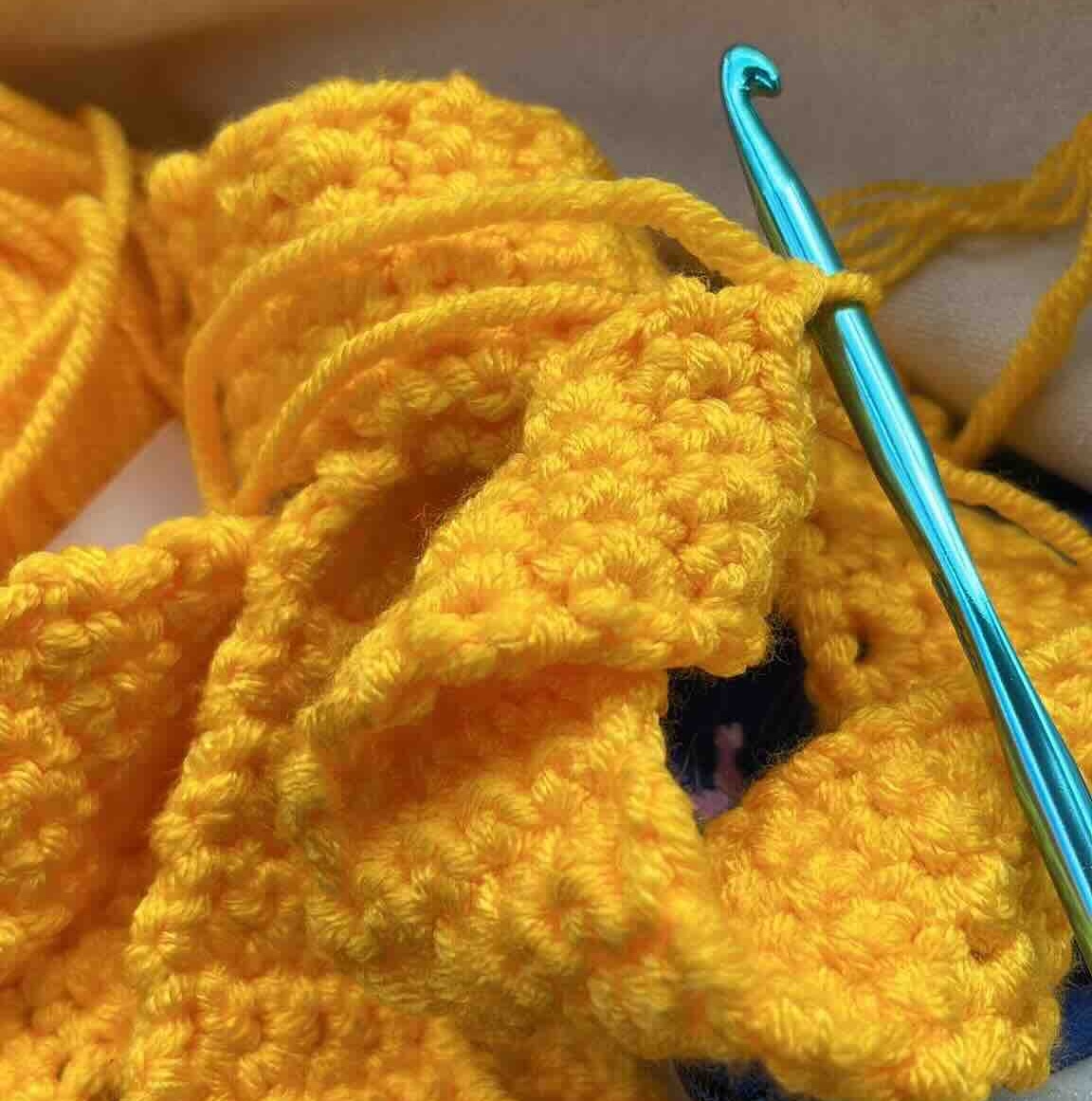 Crocheted ribbon